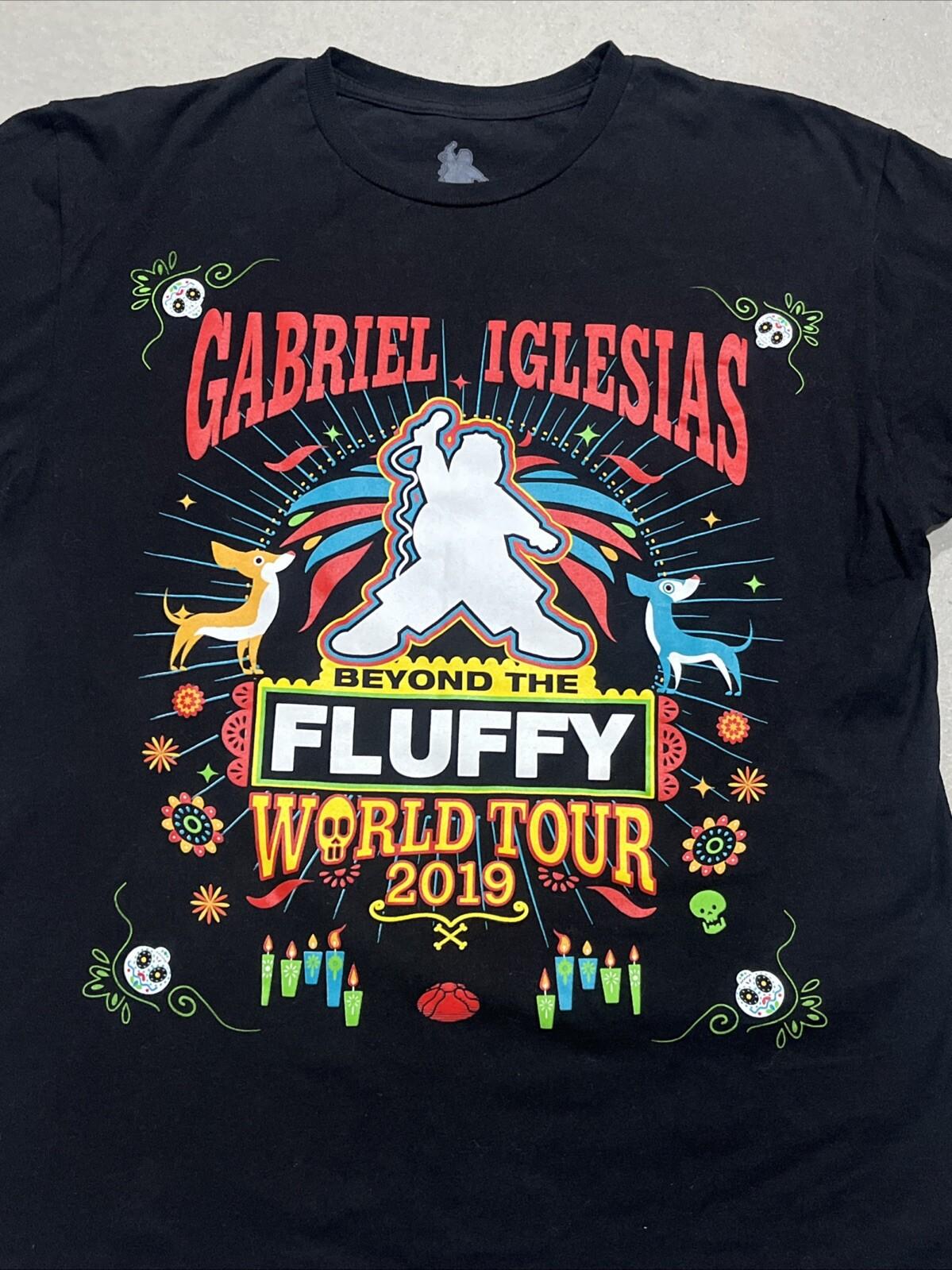 Gabriel Iglesias Beyond Fluffy World Tour 2019 T-Shirt Sz Large XL