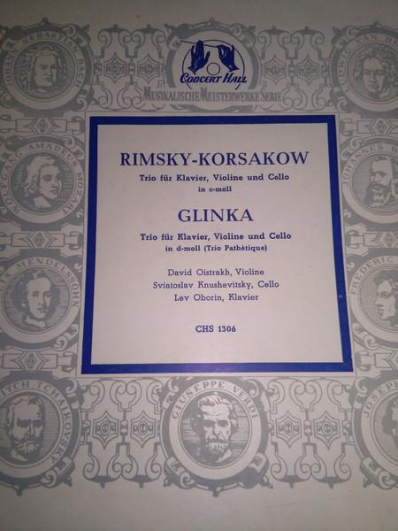 

LP Record RIMSKYKORSAKOW GLINKA DAVID OIST Trio Fr Klavier Violine Und Cello CHS1306 Concert Hall Germany Classical Used