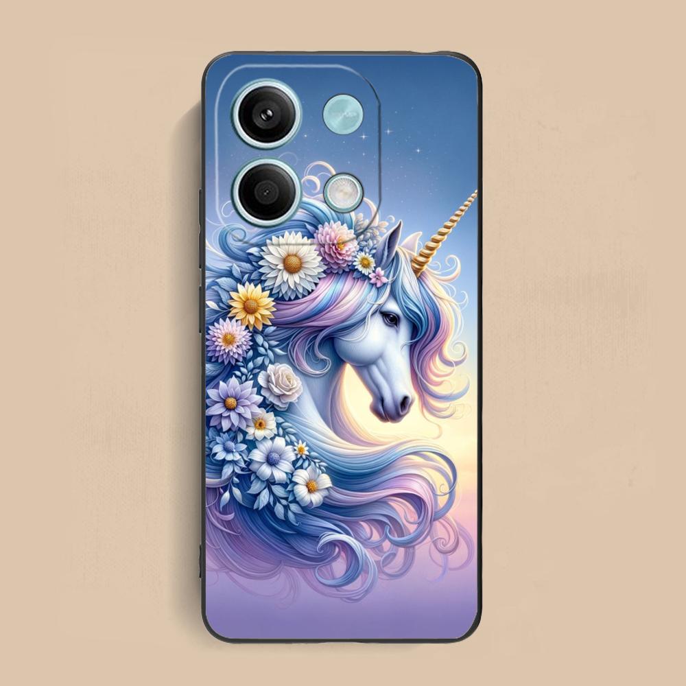 Fantasy Unicorn Mobile Phone Case for Xiaomi Redmi 15 14 13 12 A5 3 2 1 C Plus 4G 5G Colorful Printing Cover Cover Pretty Luxury