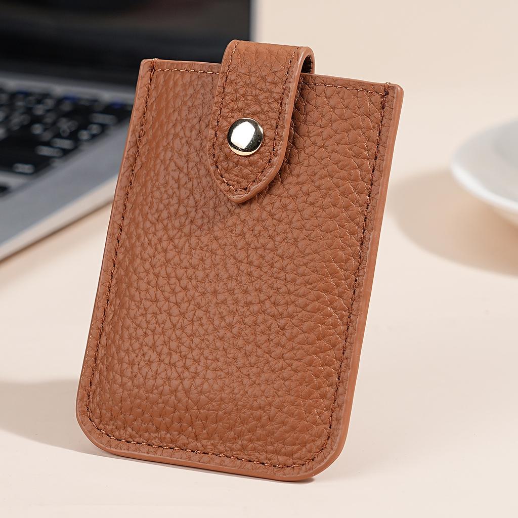 New Cow Leather Men's Card Bag Coin Purse Slim Credit Card Holder Wallet For Men and Women ID Card Pocket