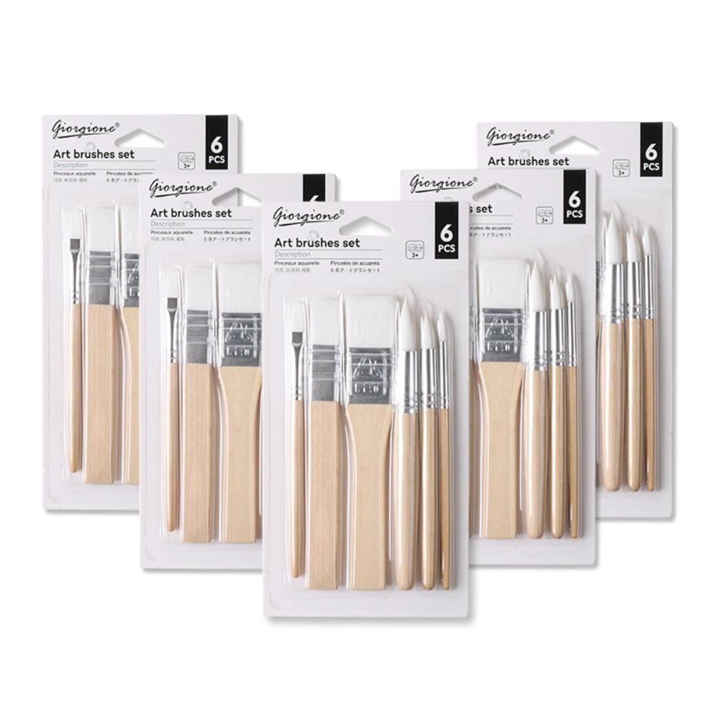 Art Paint Watercolor Gouache Oil Brush Set Professional Nylon Hair Brushes  Artist