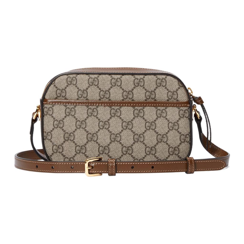 Gucci Horsebit 1955 Adjustable Shoulder Strap Zipper Closure Canvas Crossbody Bag Women bags 760196-92TCG-8563