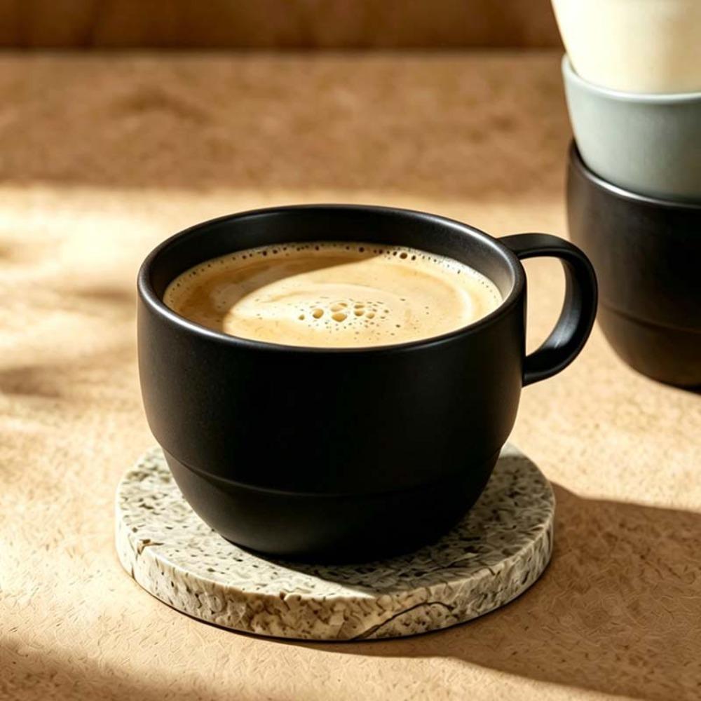 6 Stück Unzerbrechliche Camping-Kaffeetasse Mikrowellengeeigneter Trinkbecher Langlebige Familien-Teetasse Outdoor
