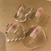 Transparent Nail Display Stand Holder, Practice Training Tips, Acrylic Base Nail Art Display Stand