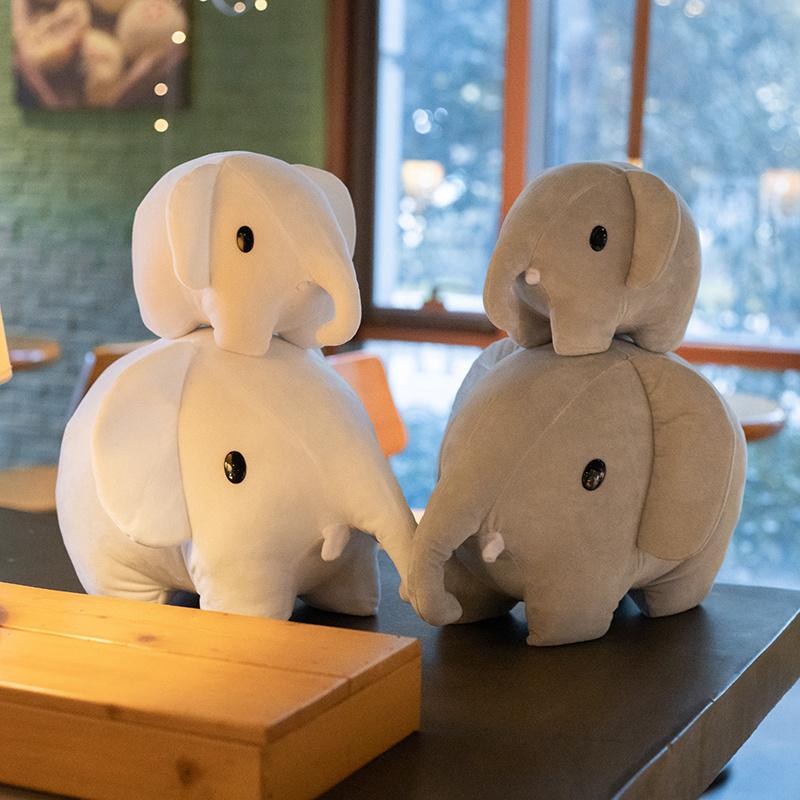 30/45cm Soft Elephant Plush Toys Cute Elephant Baby Sleeping Pillow Stuffed Animals Kids Birthday Gifts