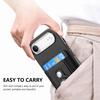 For iPhone Air Case RFID Blocking Carbon Fiber Leather Phone Back Cover with Card Holder