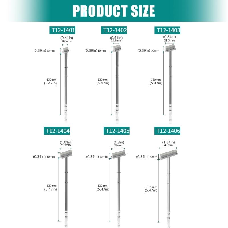 Professional Copper Soldering Iron Tip with Spade Design Suitable for Circuit Board Maintenance & Small Appliance Fixing