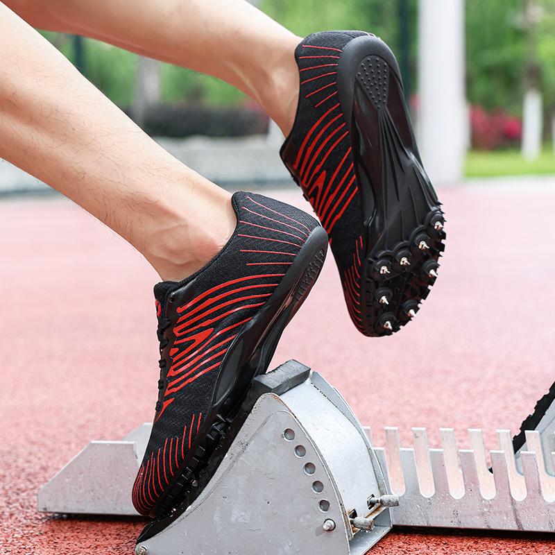 New Arrivals Men's Nails Sneakers Athletics Men Training Track  Track Field Shoes Professional High Jump With Metal Nails Shoes