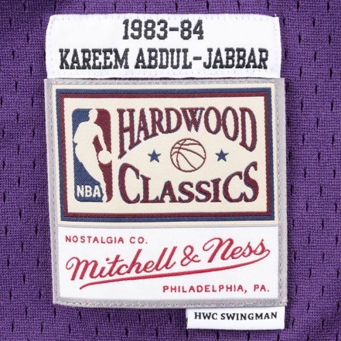 Maillot NBA - Mitchell &amp; Ness - Kareem Abdul-Jabbar - Los Angeles Lakers 1983-84 - Violet - Manches courtes