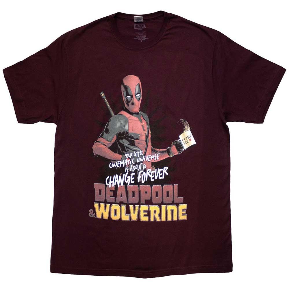Marvel Comics Deadpool  Wolverine Change Universe T-Shirt Red New S