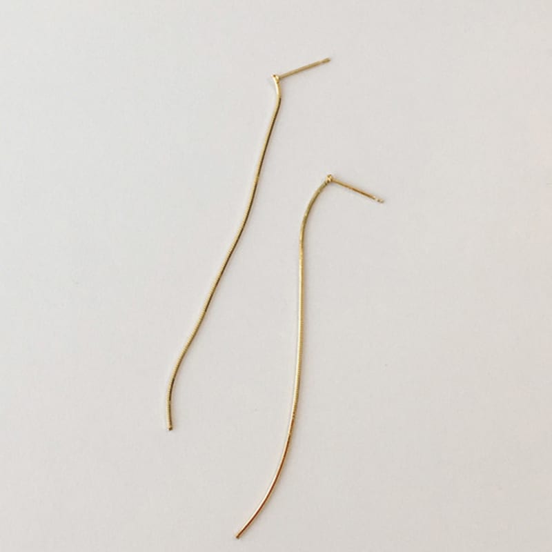 Modernlike 14k Gold-filled Silver Snake Drop Earrings