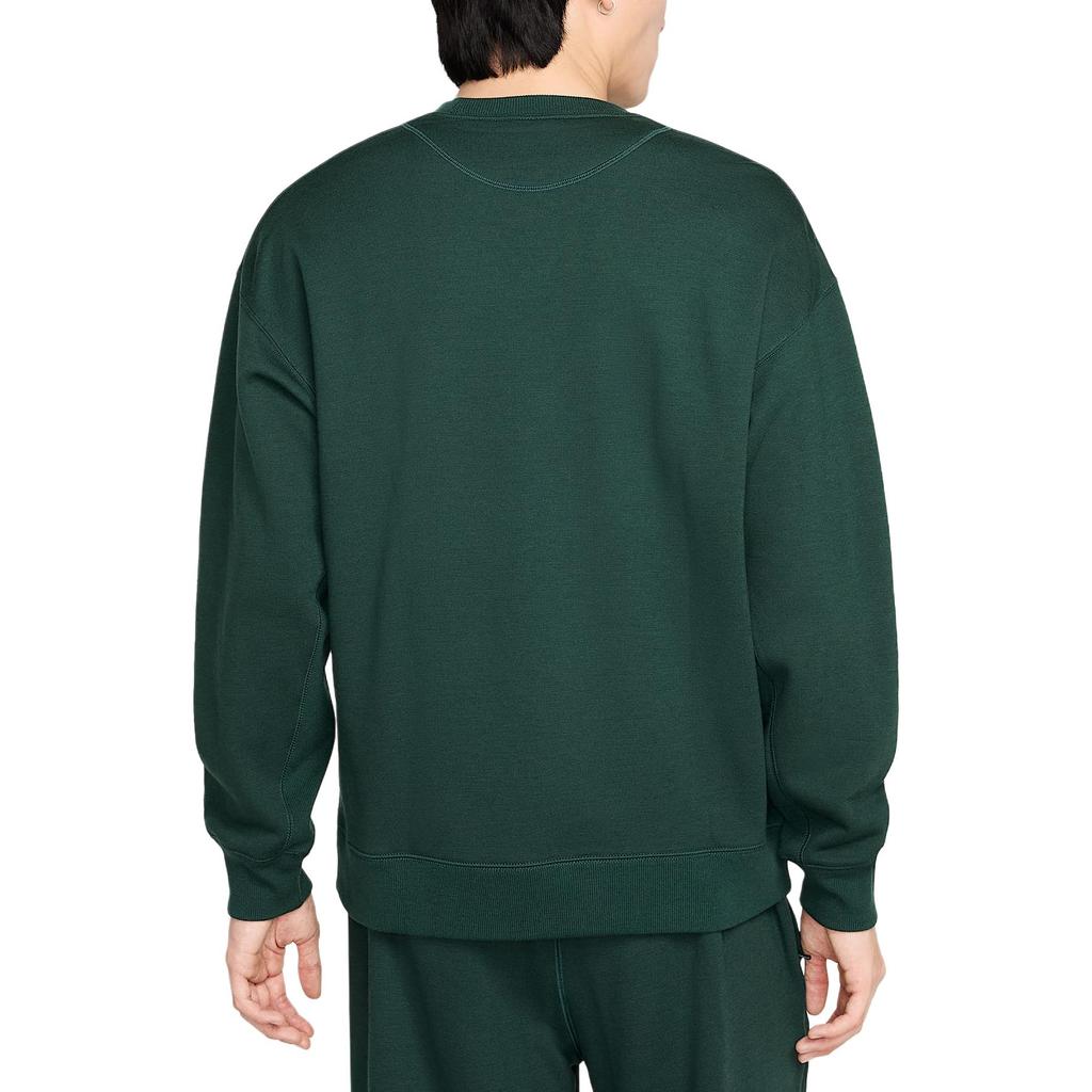Nike Wool Classics Round Neck Comfortable Loose Casual Long Sleeve Sweatshirt Unisex Sweatshirt Green FV4883-397