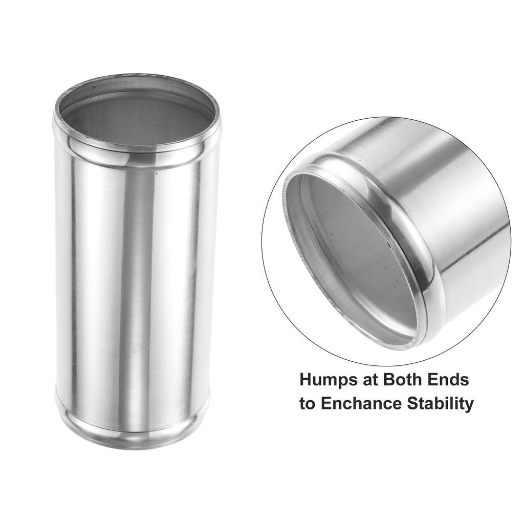 ACROPIX 70mm 2.75" OD 6" 152mm Length Universal Car Aluminum Alloy Intercooler Pipe Straight Air Intake Tube - 2 Pieces