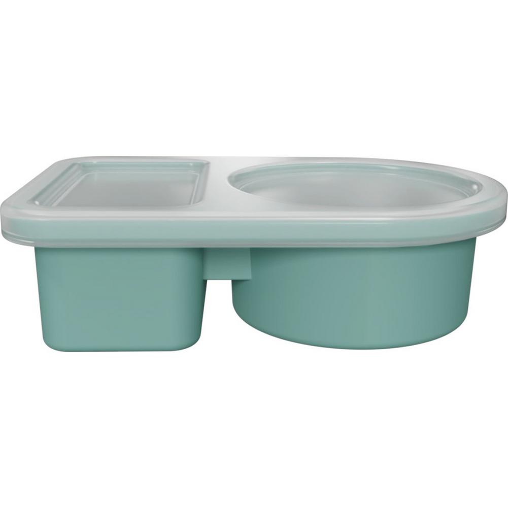 

Силиконовые многоразовые контейнеры для закусок с крышками, двухсекционные контейнеры для ланча, контейнер для соуса/заправки для салата/приправы