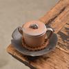 110ml Rough Pottery Old Rock Mud Tea Pot Tea Making Single Pot Small Capacity Pot Vintage Tea Kettle Tea Ceremony Kungfu Teapot