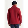Men's Navy Blue Standard Fit Normal Cut Fleece Bato Collar Cotton Sweatshirt