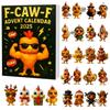 Weihnachts-Adventskalender F Caw F Huhn Dekorative Figuren Aus Acrylmaterial Für Festliche Feiern