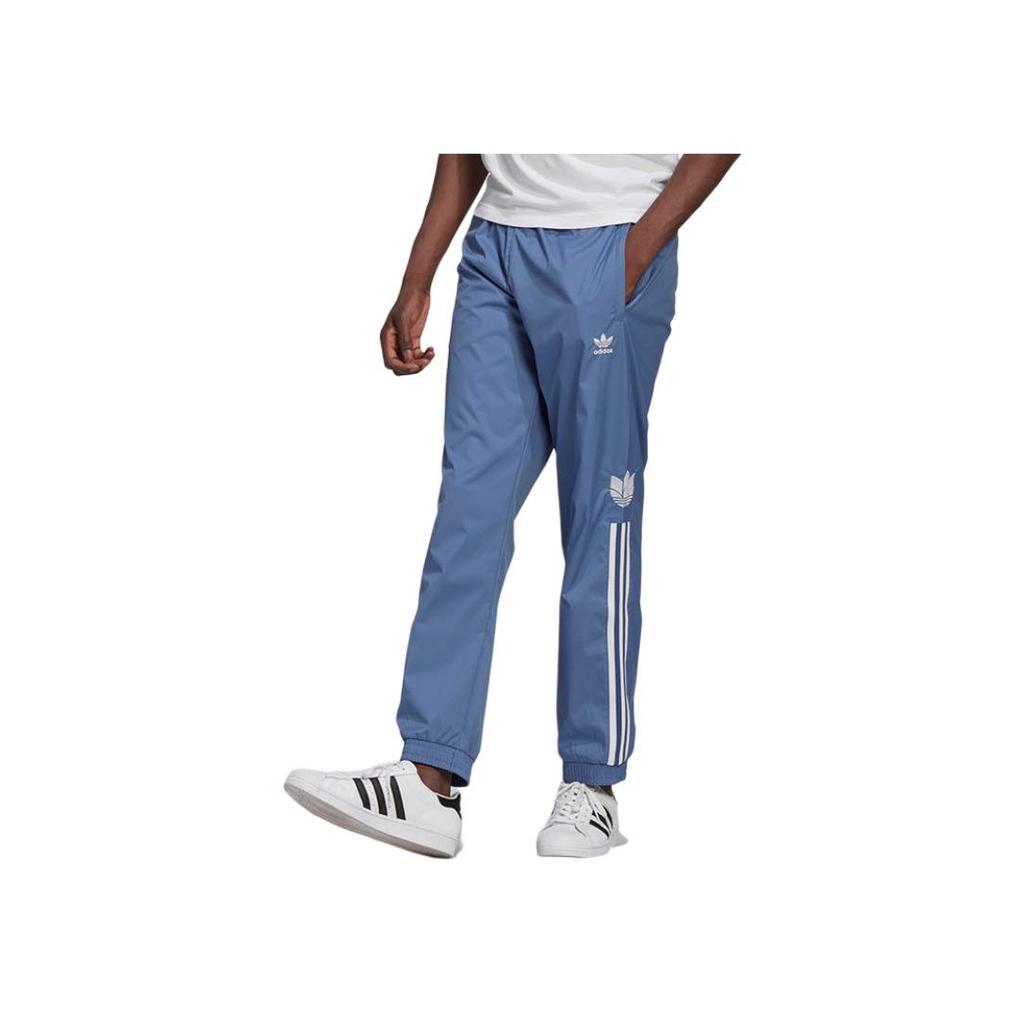 adidas Originals Gestreifte Lässige Sporthose mit Bündchen Herren Unterteile Blau GN3534
