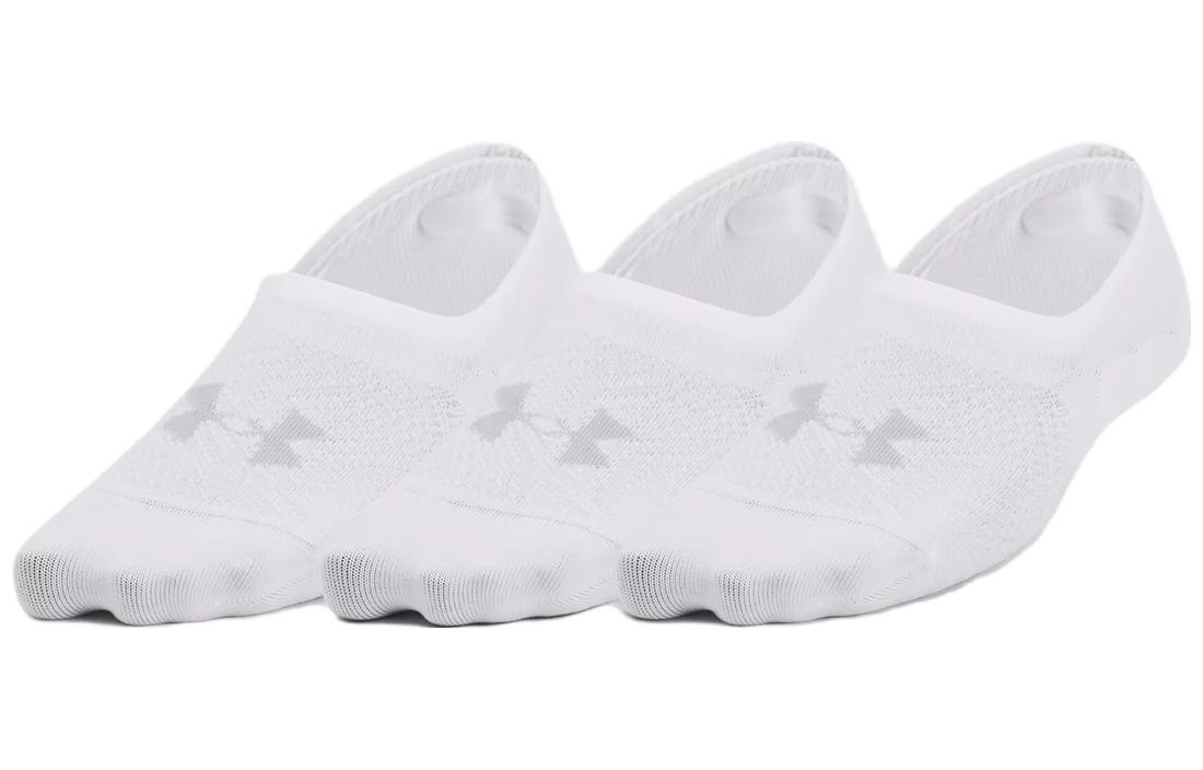 Under Armour Ankle Socks Women s 3 Pack White 1370075-100 L