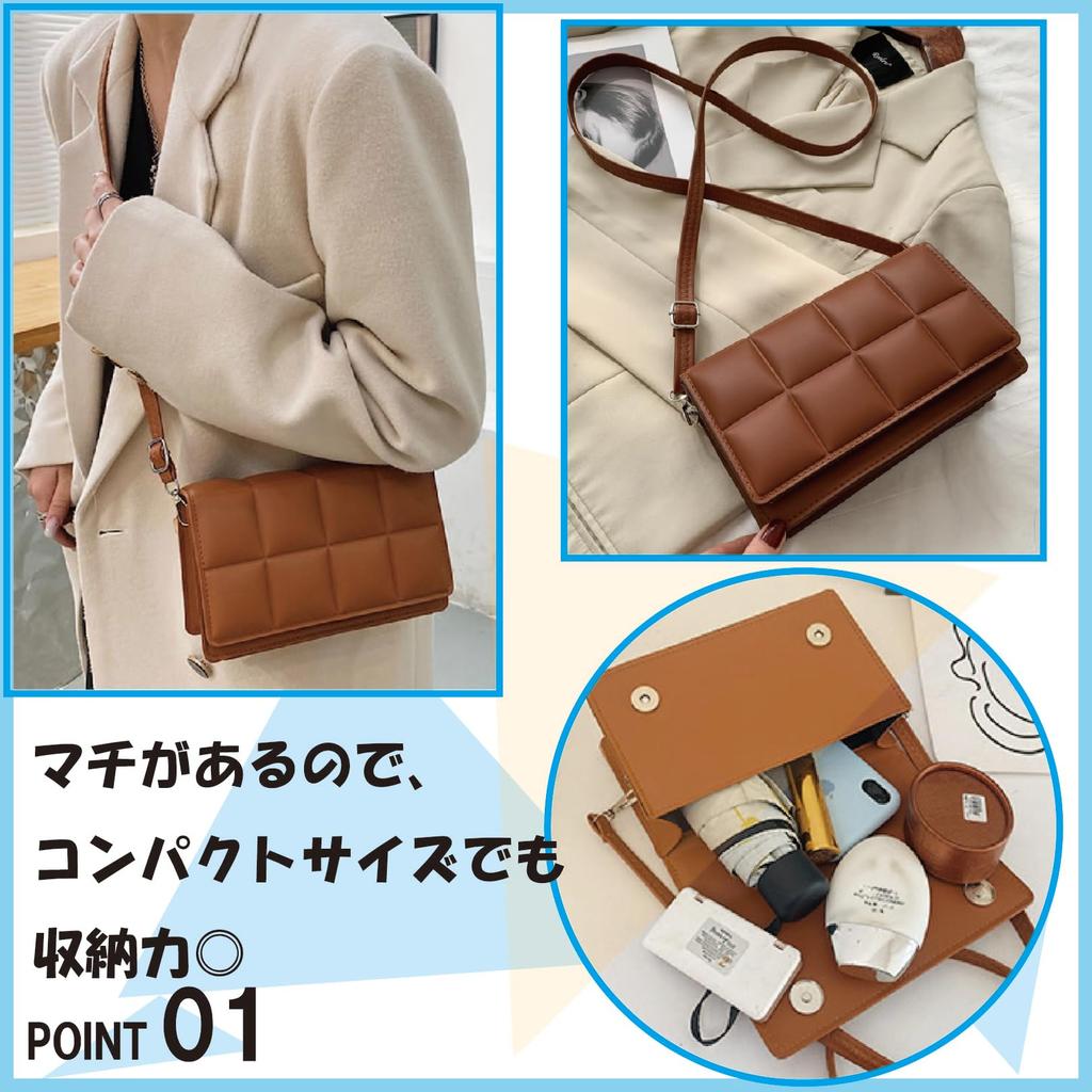 Shoulder Quilted Faux [andrei] [Andrei] Bag, Bag, Leather, 2-way, Handbag/Shoulder Bag, Mini, Small, Storage, Stylish, Casual, Commuting, Women's