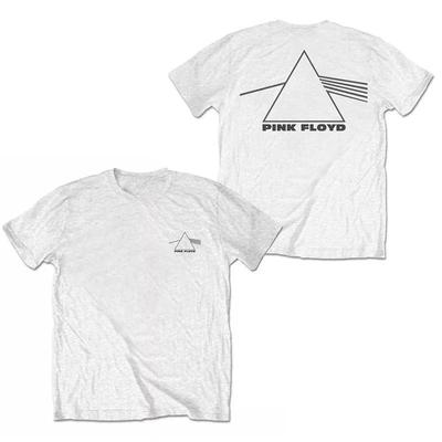 Pink Floyd Band English Letter Pattern Rock American Retro Distressed Loose Vintage Men's Women's T-shirt