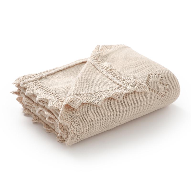 Baby Blankets Knitted 90*70cm Ultra-Soft Cotton Newborn Infant Boys Girls Comforter Stroller Bedding Swaddle Wrap Sleeping Stuff