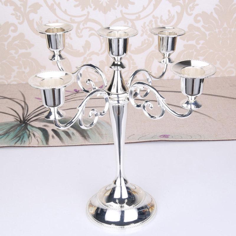 3Heads/5Heads Romantic Candelabra for Wedding Props Dinning Table Hotel Decor