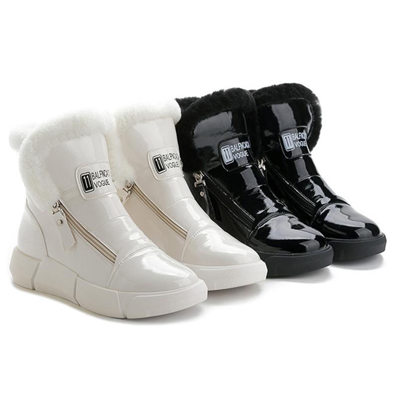 2026 Winter Genuine Leather Shoes Women Snow Boots Waterproof Warm Plush Shoes for Cold Winter Ladies Ankle Boots Non-slip Black Beige