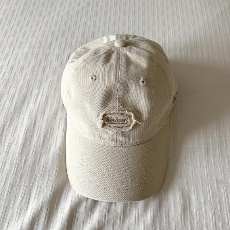 Cotton Baseball Cap For Women With Sun Protection And Embroidered Letters For Casual And Chic Style