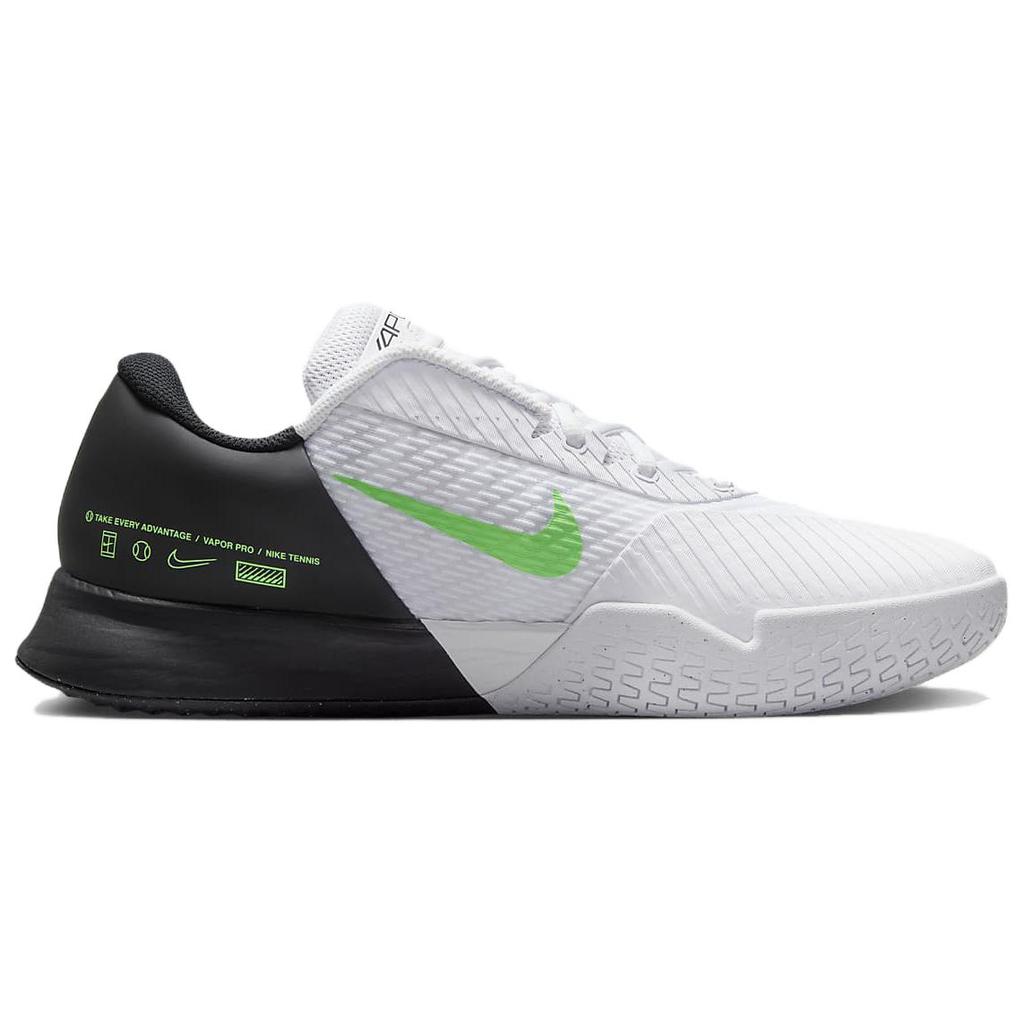 New Nike Court Air Zoom Vapor Pro 2 Hc 'White Poison Green' DR6191-105