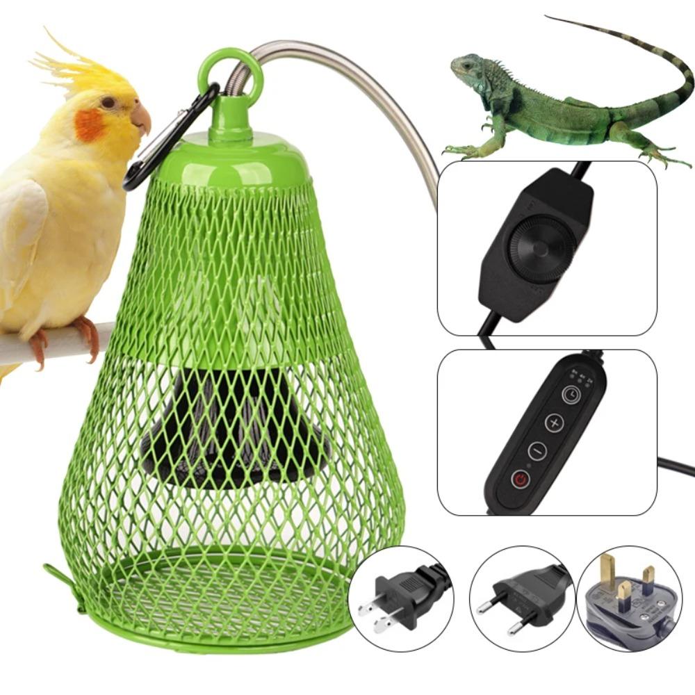 Iron Mesh Dome Pet Heating Lampshade Double Cage Anti-scald Lampshade  Aquarium