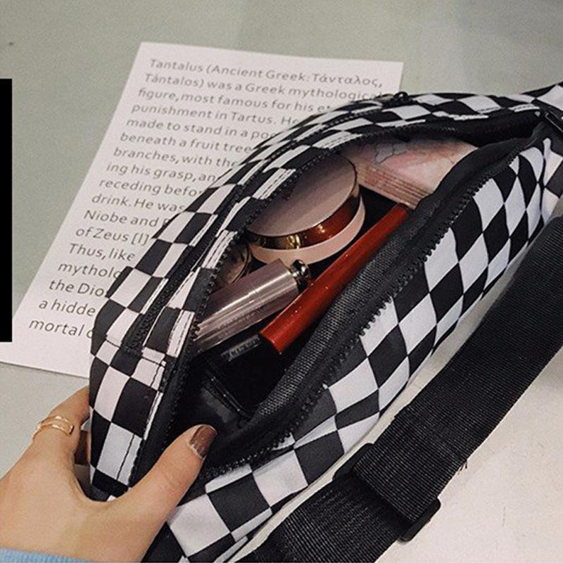 Regina Checkerboard Contrast Crossbody - Black main image 1