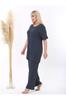 Dámský oblek velké velikosti pod svršek Velké velikosti s volným rozparkem a pružným zavinovacím oblekem