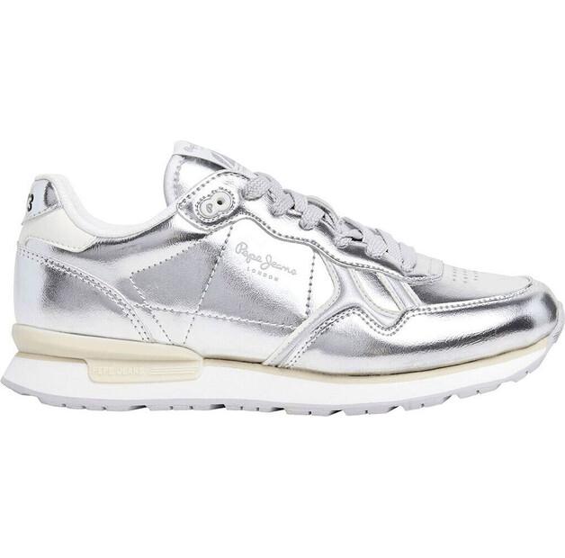 Кроссовки Pepe Jeans Snake Trainers Brit Silver W