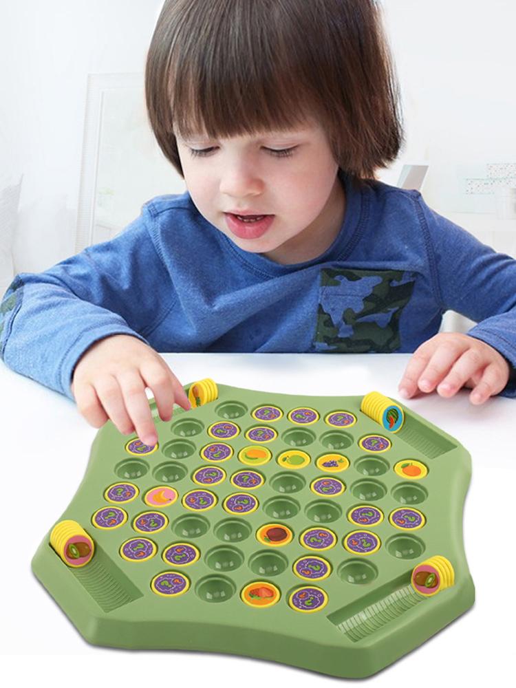 Classic Strategy Game Animal Flip Chess Cognitive Memory Board Game for Kindergarten Gathering Activity