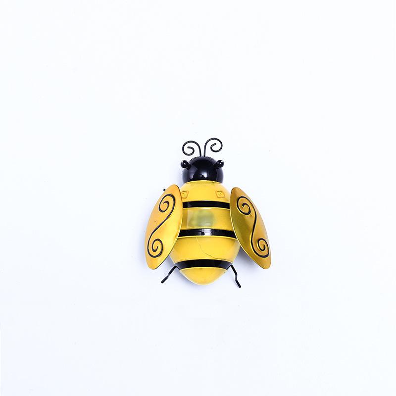 

Solar Bee Light: Outdoor Garden LED Wall Hanging Decoration, Wrought Iron, Waterproof жёлтый