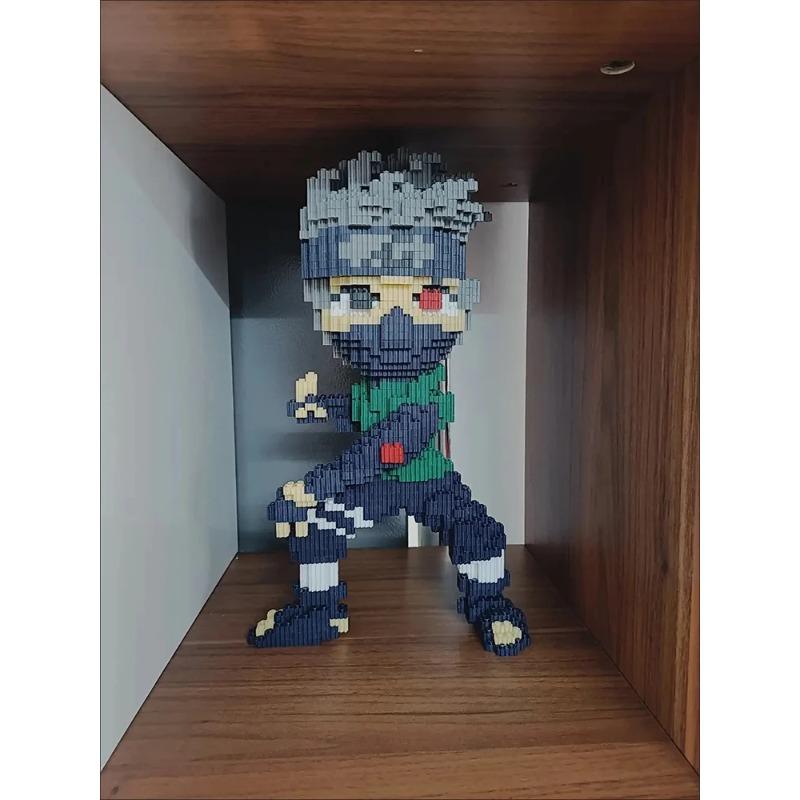 

новые мелкие детали собранные строительные блоки взрослая головоломка высокой сложности Какаши Джирайя игрушка головоломка детский подарок