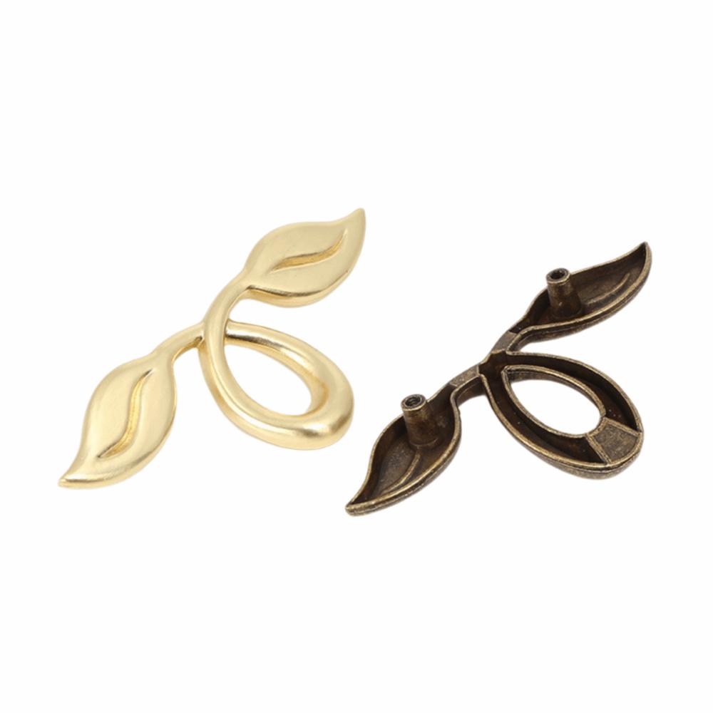 

Leaf Shape Leaf Shape Pulls Hole Distance Cabinet Pulls Decorative Furniture Hardware Furniture 8198