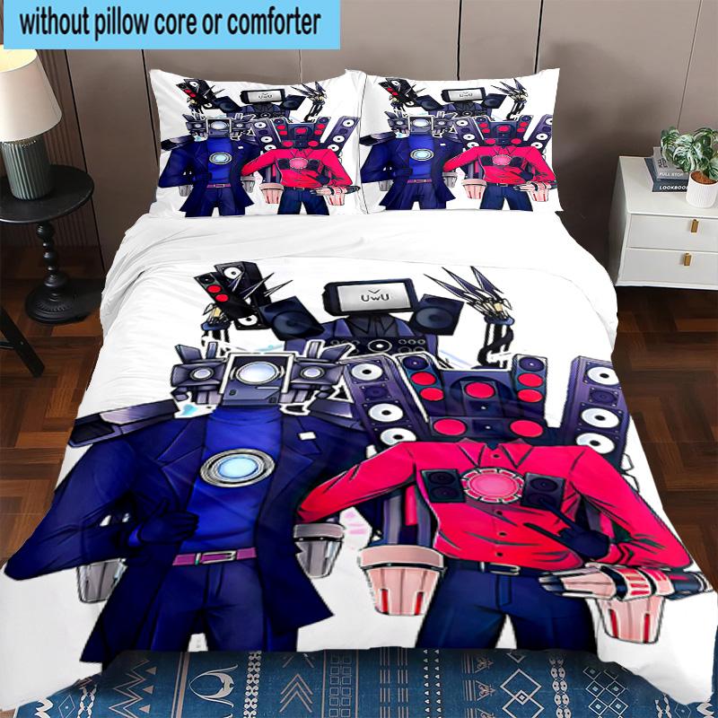 3PCS Skull And Sun Carnival 3pcs Bedding,Including 3PCS Duvet Cover And 2pcs Pillowcases Perfect for Christmas,Ideal for Bedroom, Dormitory