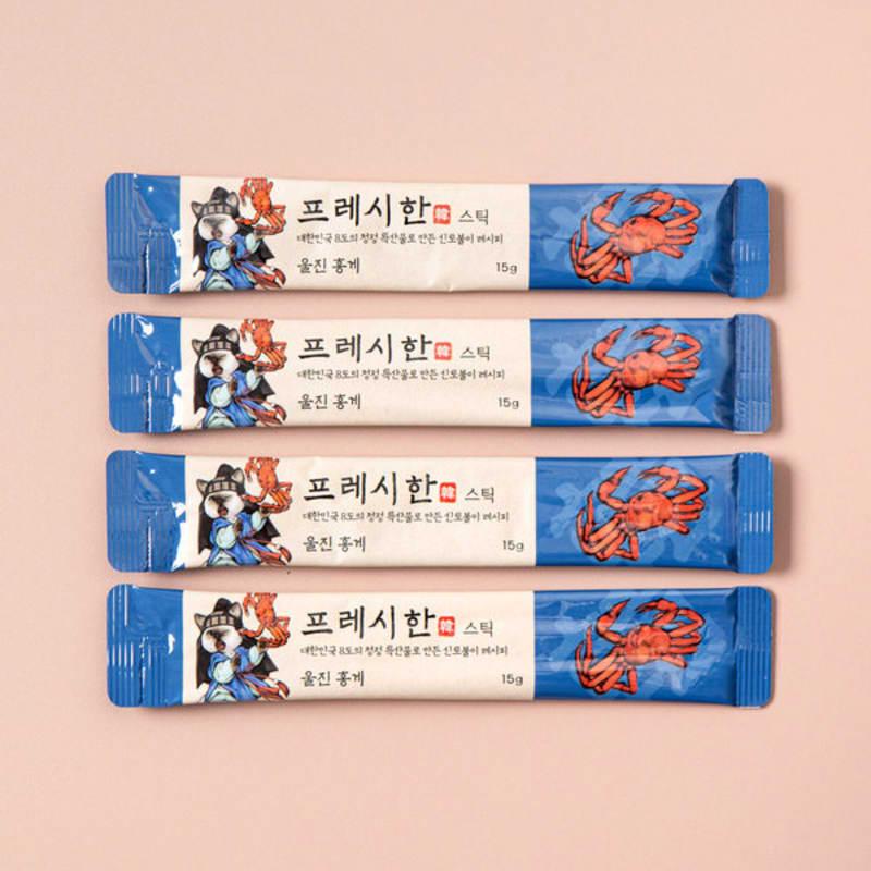 [Pet] Whistle Fresh Sticks 4-Pack Uljin Red Crab