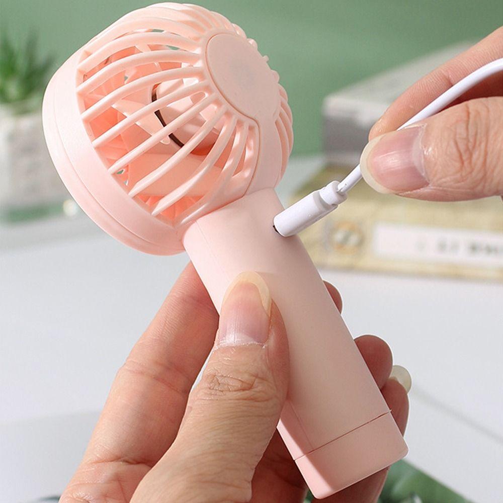Portable Mini Handheld Fan 3 Gears Electric Fan Desktop Small Fan  For Travel Summer Gift