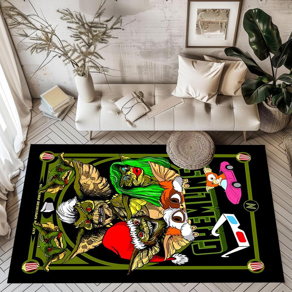Gremlins 30th Anniversary Poster Square rugs are a great choice for living rooms, bedrooms, home décor, and as gifts.