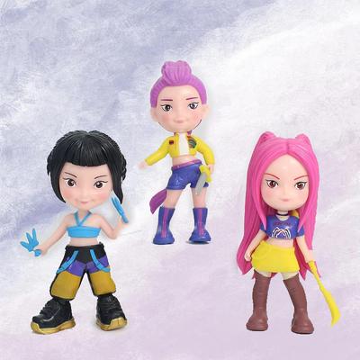 NEW3pcs Figure The Demon Hunters Model Toy Cartoon Gaming Peripherals Desk Decoration Collection Figures Model Toy For Kid Gift