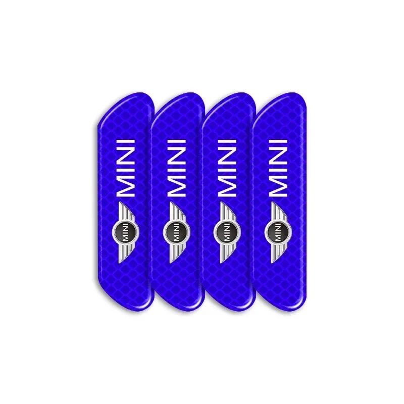 

For Bmw Mini 4PCS/set Car Reflective Strips Warning Stickers Car Styling For MINI F54 F55 F56 R56 R60 SONE Roadster Clubman Coup оранжевый