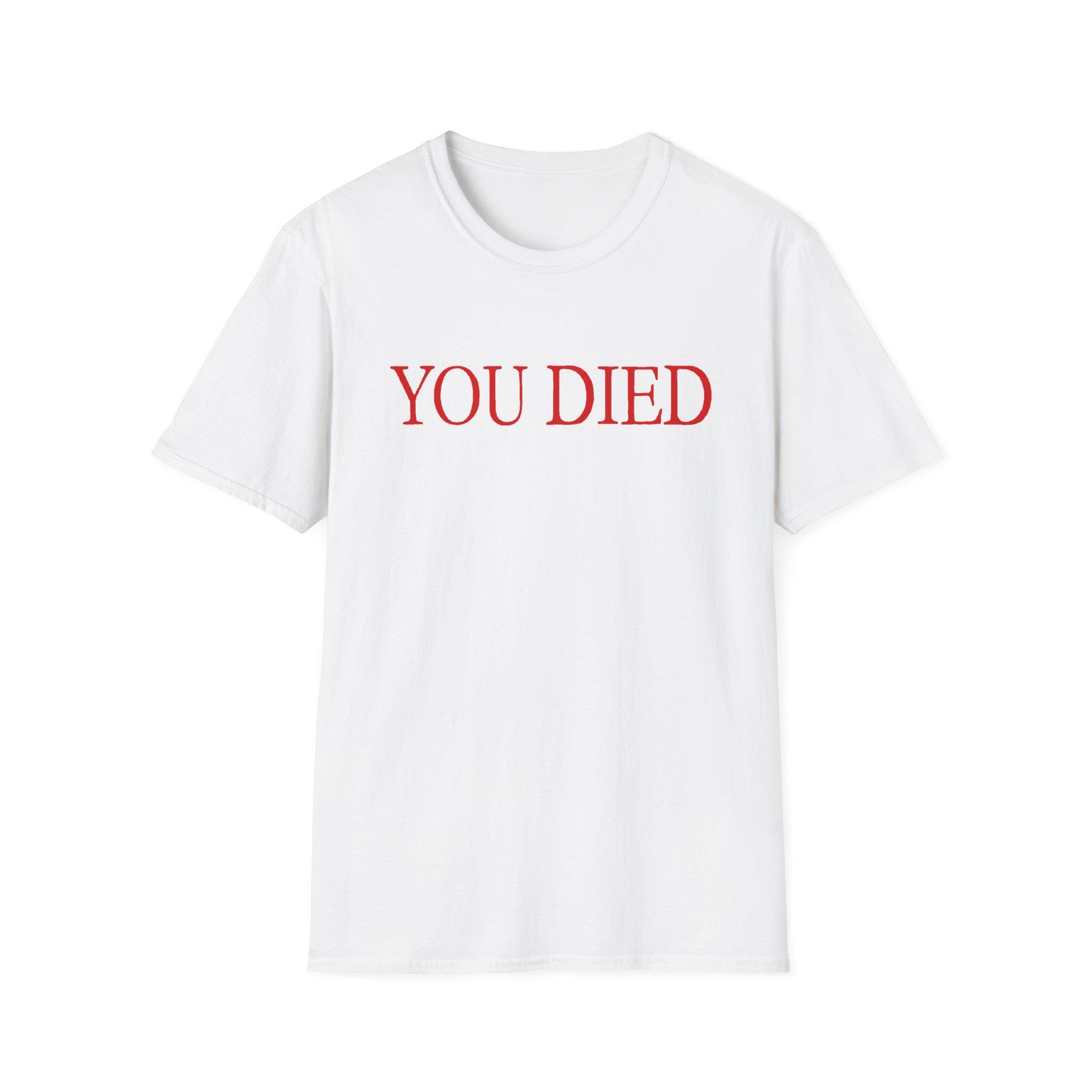 

Модная футболка You Died, вдохновленная кольцом Bloodborne Souls, Ps4, Видеоигра, Геймер, РПГ, From Software, Подарок, Графическая футболка, Мужская футболка S