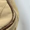 Prada Quilted Tessuto Nylon Tote Boston Bag Handbag One Shoulder Brown Beige Leather Triangle Logo Plate