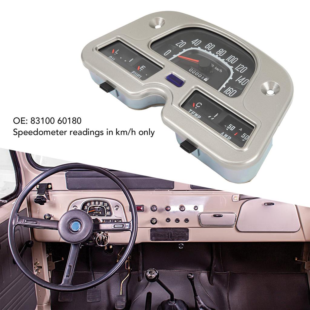 Easy to Install Car Dashboard Meter Gauge Cluster Suitable for FJ40 FJ45 BJ40 1974-1980 83100-60180 8310060180