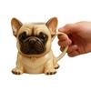 Keramiktasse Große Kapazität Französische Bulldogge Form Handgefertigt Mikrowellengeeignet Kaffeetasse Wiederverwendbar Küchenutensil
