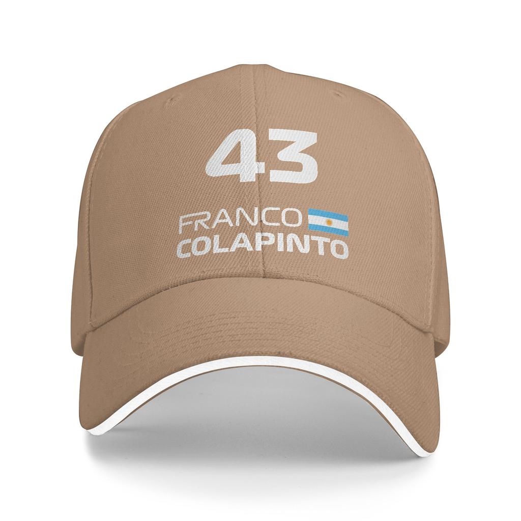 Cappellino da Baseball Estivo Uomo Racing Colapinto Franco FC43 Sole Cappelli Hip Hop Logo Personalizzato Regolabile Casual Escursionismo Pesca Cappellino Snapback