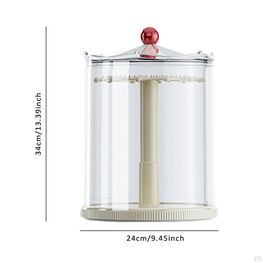 Vitrine für Puppen Box Sammlerstücke Drehbar Spielzeug Theke Rundum Aufbewahrung